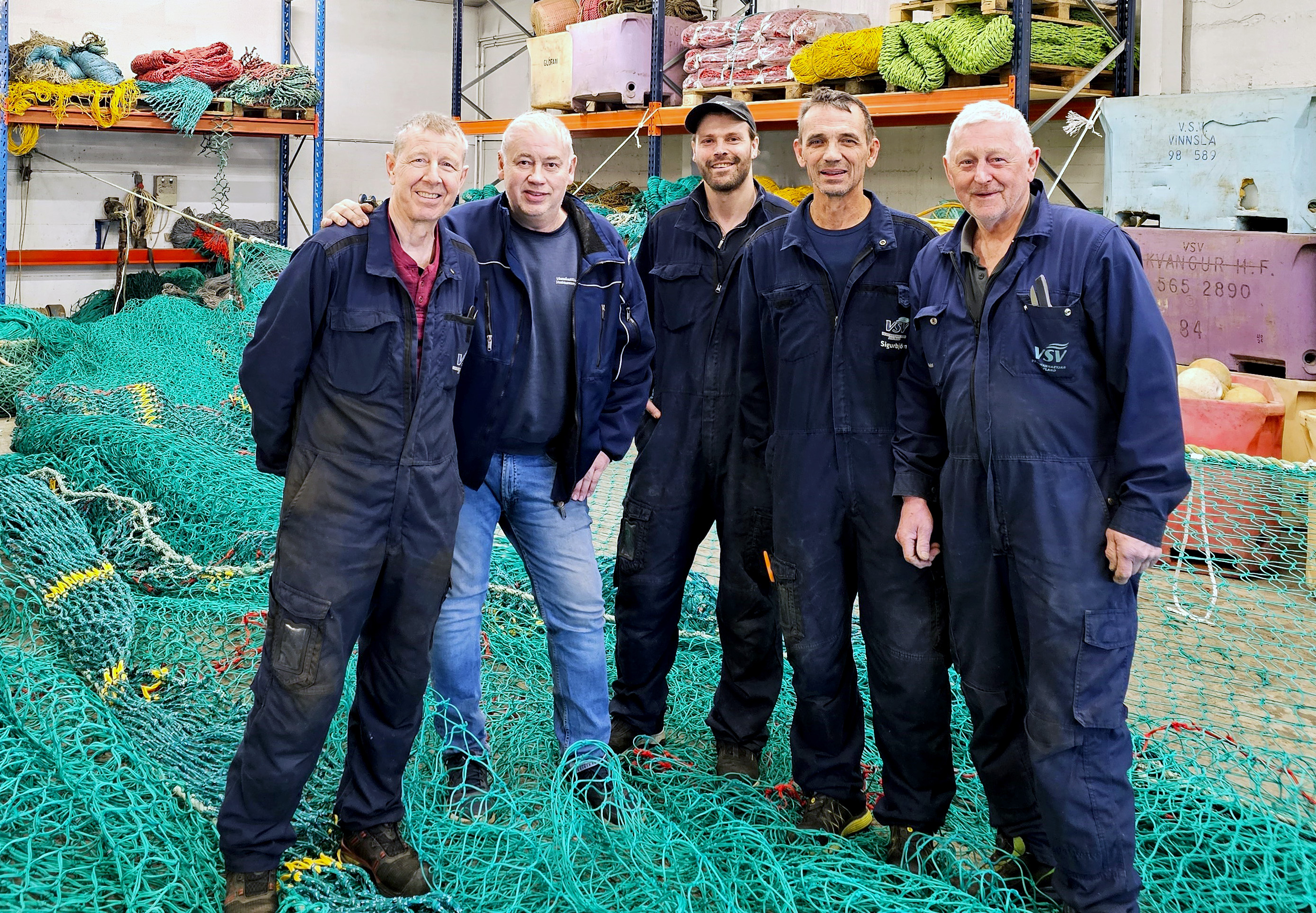 Netaverkstæðisgengið á lokadögum Adda í London: Jói, Addi, Grétar, Sigurbjörn og Þórður.